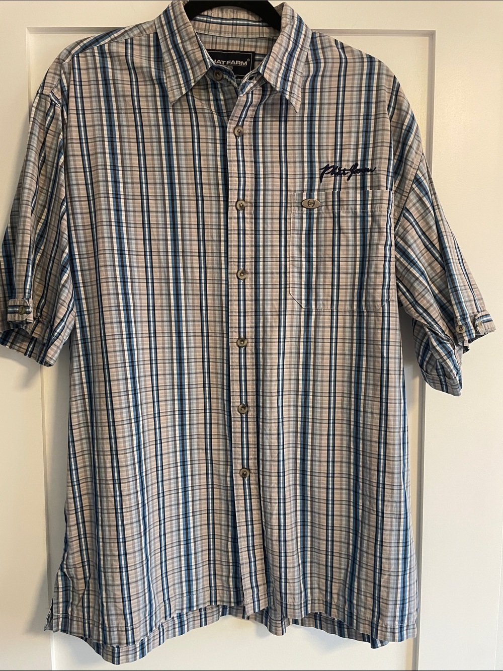 Vintage Phat Farm Men’s Plaid Button-Down
